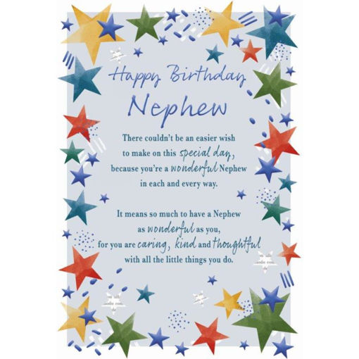 Picture of HAPPY BIRTHDAY NEPHEW CARD